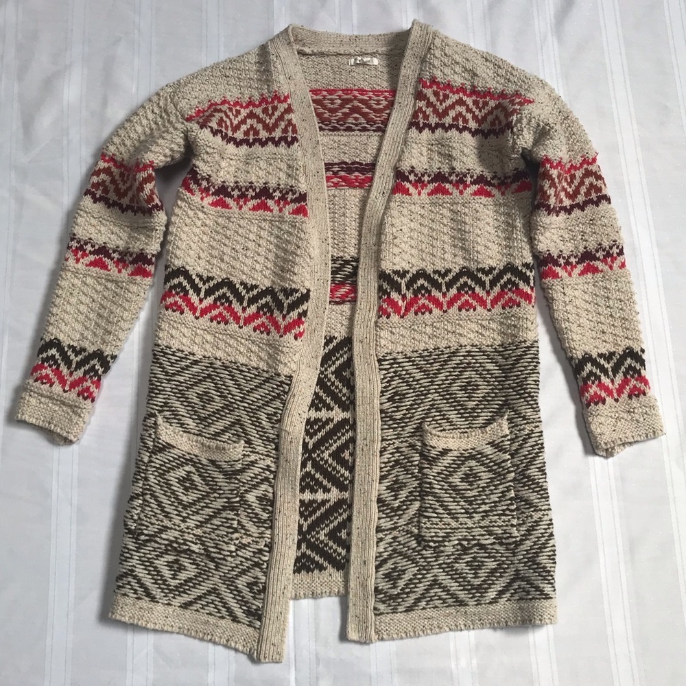 Large Maurices Thick Open Cardigan